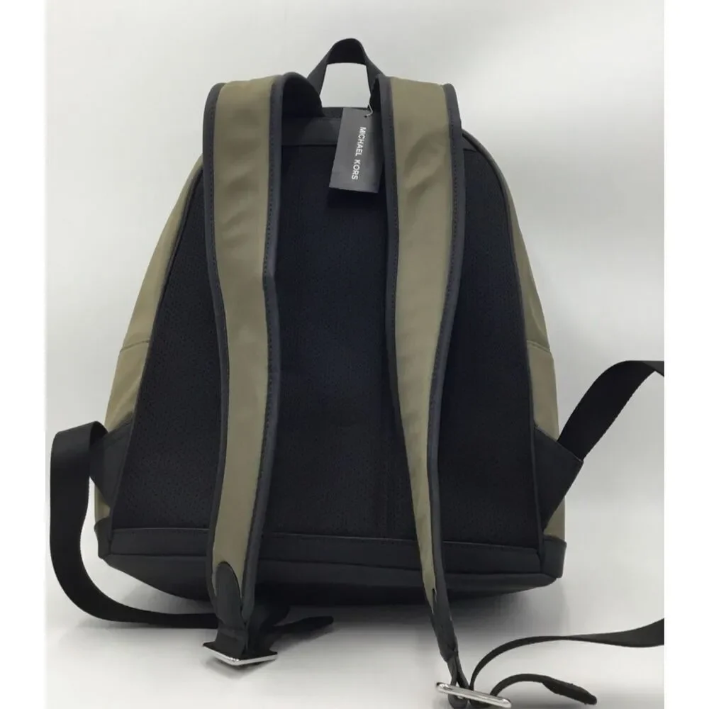 Michael Kors NWT Malone Backpack Olive - Picture 3 of 4